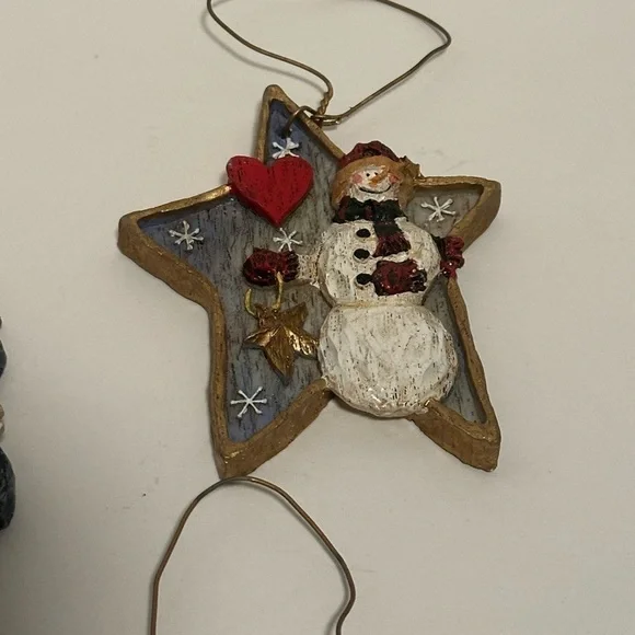 A Collection of 5 Snowman Christmas Tree Ornaments - Picture 5 of 11